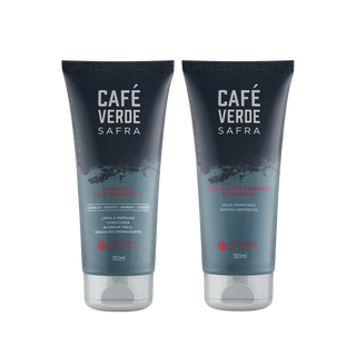 Combo Shampoo Multibenefício e Loção Café Verde Safra